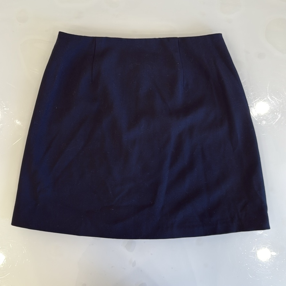 Abercrombie & Fitch Mini Skirt | Small | Very Dark Blue/Black - Picture 3 of 7
